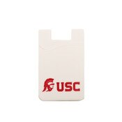 USC Trojans White Small Trojan Head Silicone Cell Phone Pocket